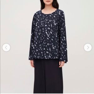 COS navy blue tunic size 12